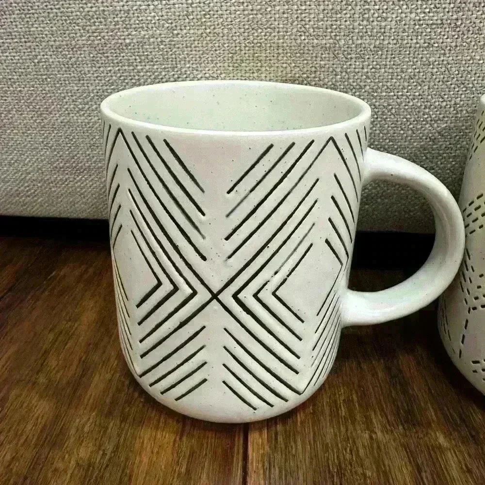 Stoneware Mugs - set of 3 - Brand New